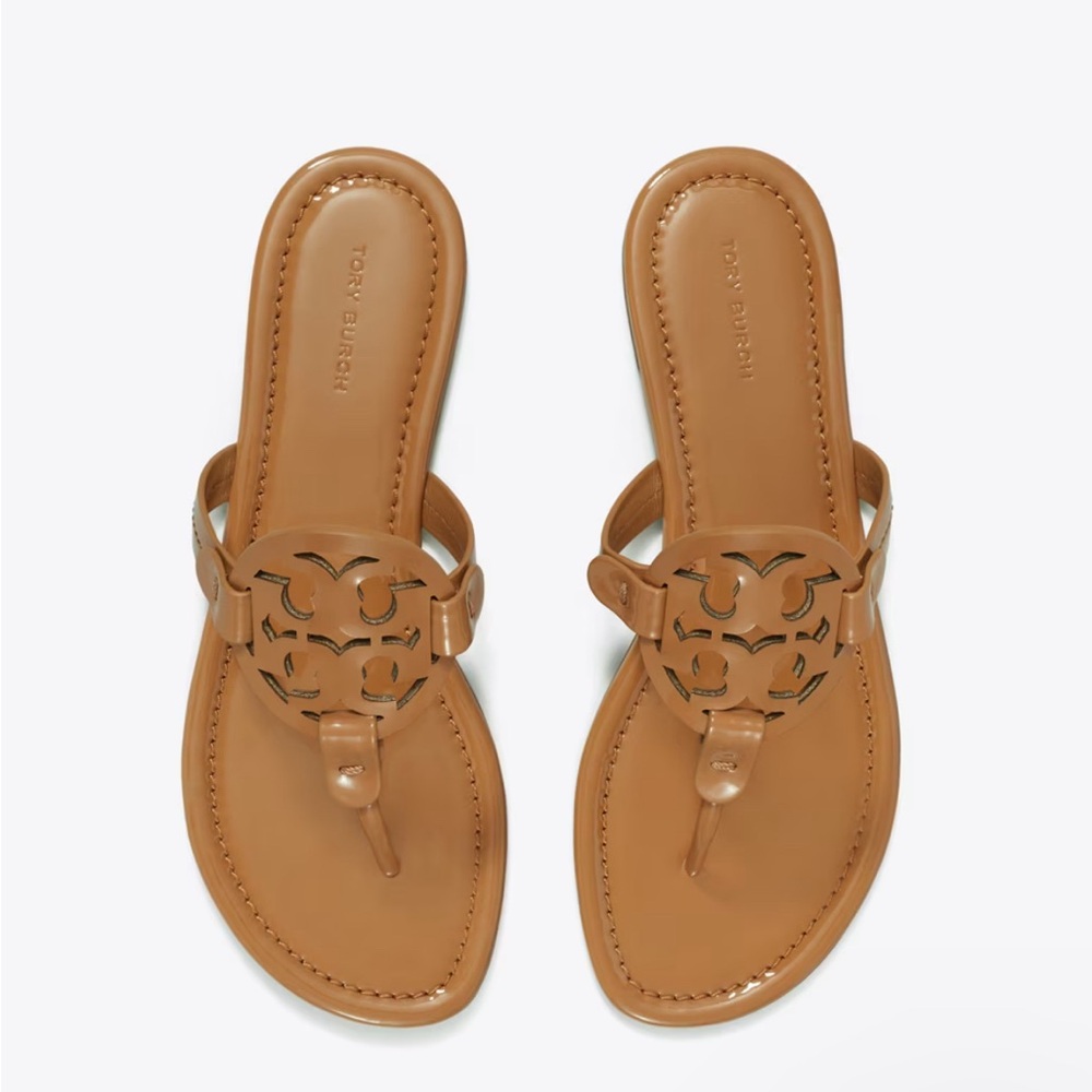 Tory Burch Tan Miller Patent Sandal US6.5